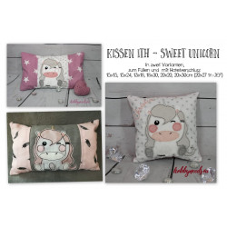 Stickdatei - ITH Kissen Sweet Unicorn